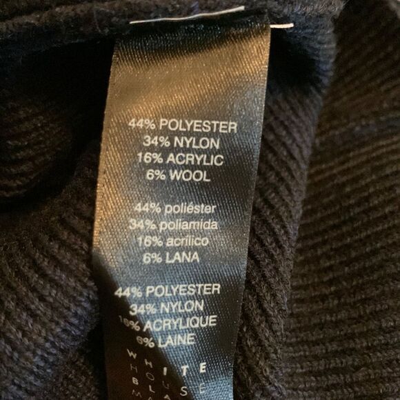 NWT WHBM NAVY ruffle sweater. Size XS - Picture 4 of 4